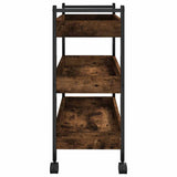 Kitchen Trolley Smoked Oak 50x30x70 cm Engineered Wood 842358