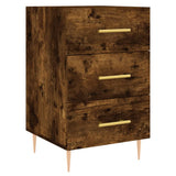 Bedside Cabinet Smoked Oak 40x40x66 cm Engineered Wood 827649