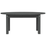 Coffee Table Grey 80x40x35 cm Solid Wood Pine 822349