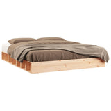 Bed Frame without Mattress 120x200 cm Solid Wood 820681