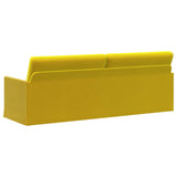 3 Seater Sofa Yellow 220 x 81 x 82 cm Velvet 42041160