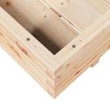 Garden Planter 110x110x26.5 cm Solid Wood Pine 847323
