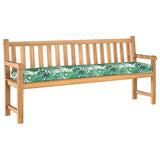 Pallet Cushion Set Floral 2 pcs Leaf Pattern 200 x 40 x 8 cm 42001736