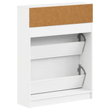 Shoe Cabinet UTRECHT 78 x 24 x 100 cm Engineered Wood White 897755
