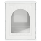 Cat House Gloss White 53 x 52 x 62 cm Engineered Wood 8000711