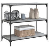 Kitchen Trolley Grey Sonoma 102x50x95 cm Engineered Wood 842324