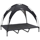 Dog Bed Folding Manual Black 122 x 93 x 106.5 cm Steel 42008168