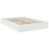 Bed Frame with Drawers without Mattress White 150x200 cm King Size 3280650