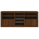 Sideboard with LED Lights Brown Oak 162x37x67 cm 3209036