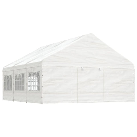 Gazebo with Roof White 6.69x5.88x3.75 m Polyethylene 3155495