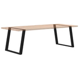 Dining Table Legs U-Shaped 2 pcs Black 100x cm Steel 4012804