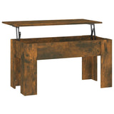 Coffee Table Smoked Oak 101x49x52 cm Engineered Wood 819278