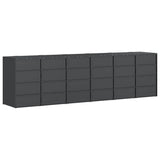 Wheelie Bin Storage for 6 Bins Anthracite 408 x 77.5 x 115.5 cm 3394772