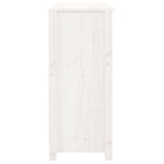Sideboard White 70x35x80 cm Solid Wood Pine 813720