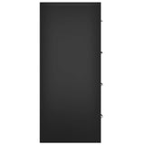 Sideboard with 4 Drawers 60x30.5x71 cm Black 342577