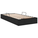 Storage Bed with Headboard Black 90 x 190 cm Fabric 3370045