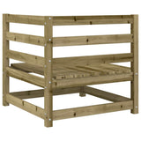 Garden Sofas Corner 2 pcs 70x70x67 cm Impregnated Wood Pine 837913