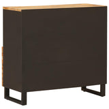 Side Cabinet Brown 80 x 33 x 75 cm Solid Mango Wood 4018323
