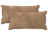Cushion with Pillow HOUTEN 2 pcs Taupe Microfiber Fleece 935865