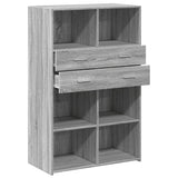 Highboard Grey Sonoma 80x42.5x124 cm Engineered Wood 3281390