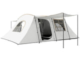 4 Man Tunnel Tent, Family Camping Tent with Porch, Bedroom and Living Area, Sewn in Groundsheet, T3398P349073