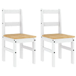 ZNTS 4 Piece Dining Set Panama White Solid Wood Pine 3345169