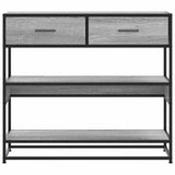 Console Table Grey Sonoma 90x35x80 cm Engineered Wood 849182
