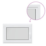 Basement Window RISOR 90 x 50 cm PVC and Glass White 42047203