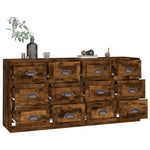 Sideboards 2 pcs Smoked Oak Engineered Wood 3185284