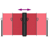 Retractable Side Awning Red 120x1000 cm 4004702