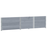 Garden Planter Grey 150x100 cm Solid Wood Pine 3295441