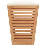 Bathroom Stool 40.5x40.5x56 cm Solid Wood Walnut 350352