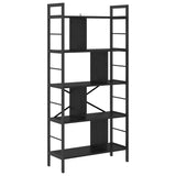 Bookshelf Black Oak 75 x 30 x 156 cm Engineered Wood 883958