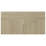 Sink Cabinet with Built-in Basin Sonoma Oak Engineered Wood 3070841