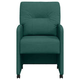 Dining Chairs with Wheels 2 pcs Dark green 57 x 67 x 95 cm 42017852