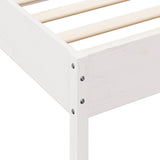 Bookcase Bed without Mattress White 120x200 cm Solid Wood Pine 3324425