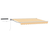 Electric Retractable Awning Yellow and White 3 x 2 m 3421714