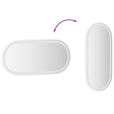LED Bathroom Mirror Transparent 80 x 35 cm Tempered Glass 42045853