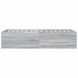 Bed Frame without Mattress Grey Sonoma 75x190 cm Small Single 3280984