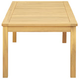 Coffee Table Light Acacia 110 x 60 x 45 cm Solid Acacia Wood 42026785