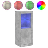 Sideboard with LED Lights Concrete Grey 41x37x100 cm 836647