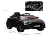 Licensed Audi RS Q8 Electric Ride On Car, with Remote Control, Black T3398P348289
