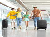 V-striped 3-in-1 PP trolley case 20in 24in 28in PP iron trolley classic color - black 96306816
