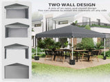 3 x 3 Pop Up Gazebo, UPF 30 with 2 Sidewalls, Leg Weight Bags and Wheeled Bag, Height T3398P310883