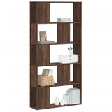Bookcase 5-Tier Brown Oak 80.5x23.5x162.5 cm Engineered Wood 852777
