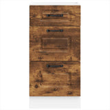 Kitchen Base Cabinet Kalmar Smoked Oak Engineered Wood 854245