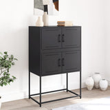 Sideboard Black 68.5x38.5x107 cm Steel 846482