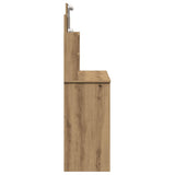 Dressing Table with LED Lights Artisan Oak 96x40x142 cm 857026