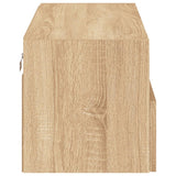 TV Wall Cabinet Sonoma Oak 80x30x30 cm Engineered Wood 836872