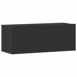3 Piece TV Cabinet Set Black Engineered Wood 3114471